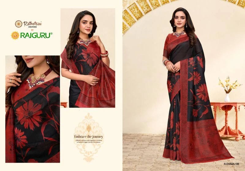 Rajguru Dhara Super Net Kota Printed Saree Collection 4