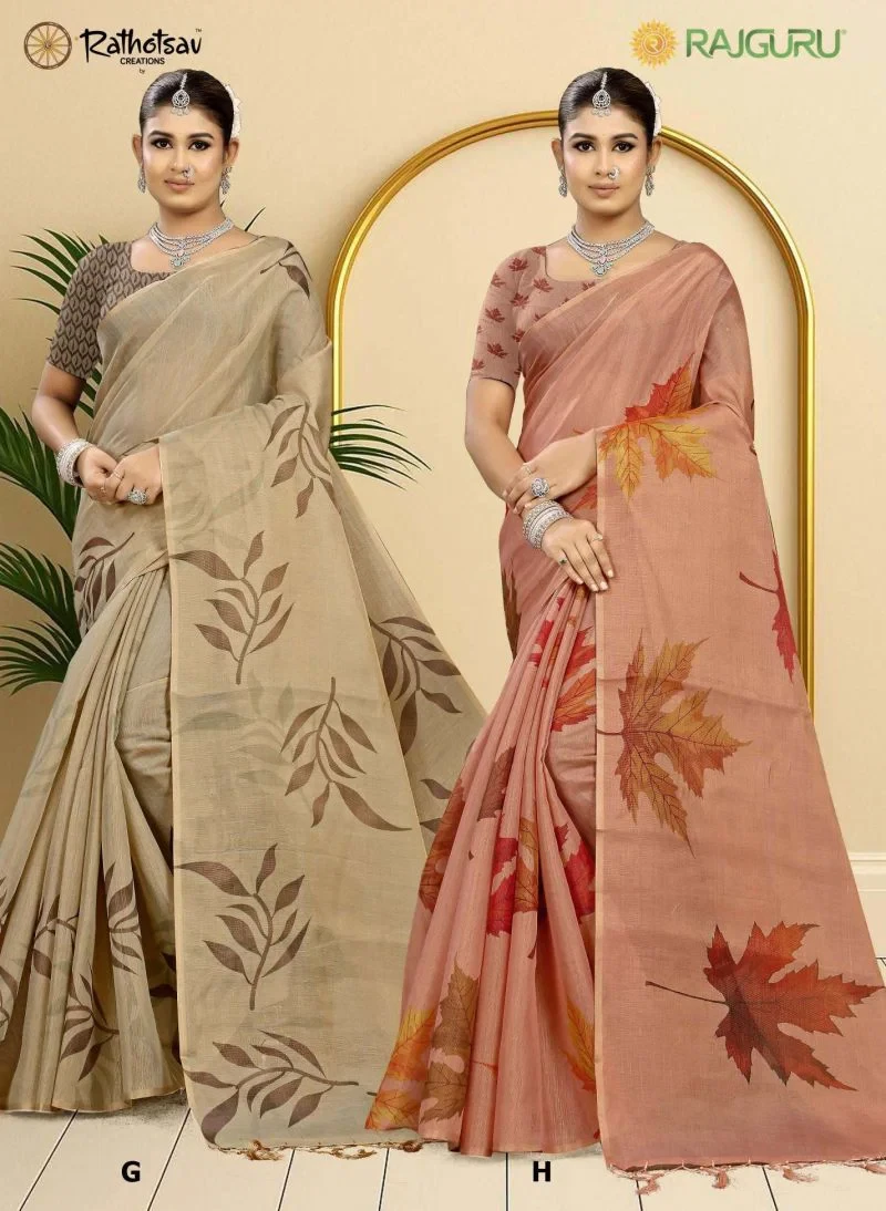 Rajguru Gopi Tissue Digital Printed Saree Collection 2