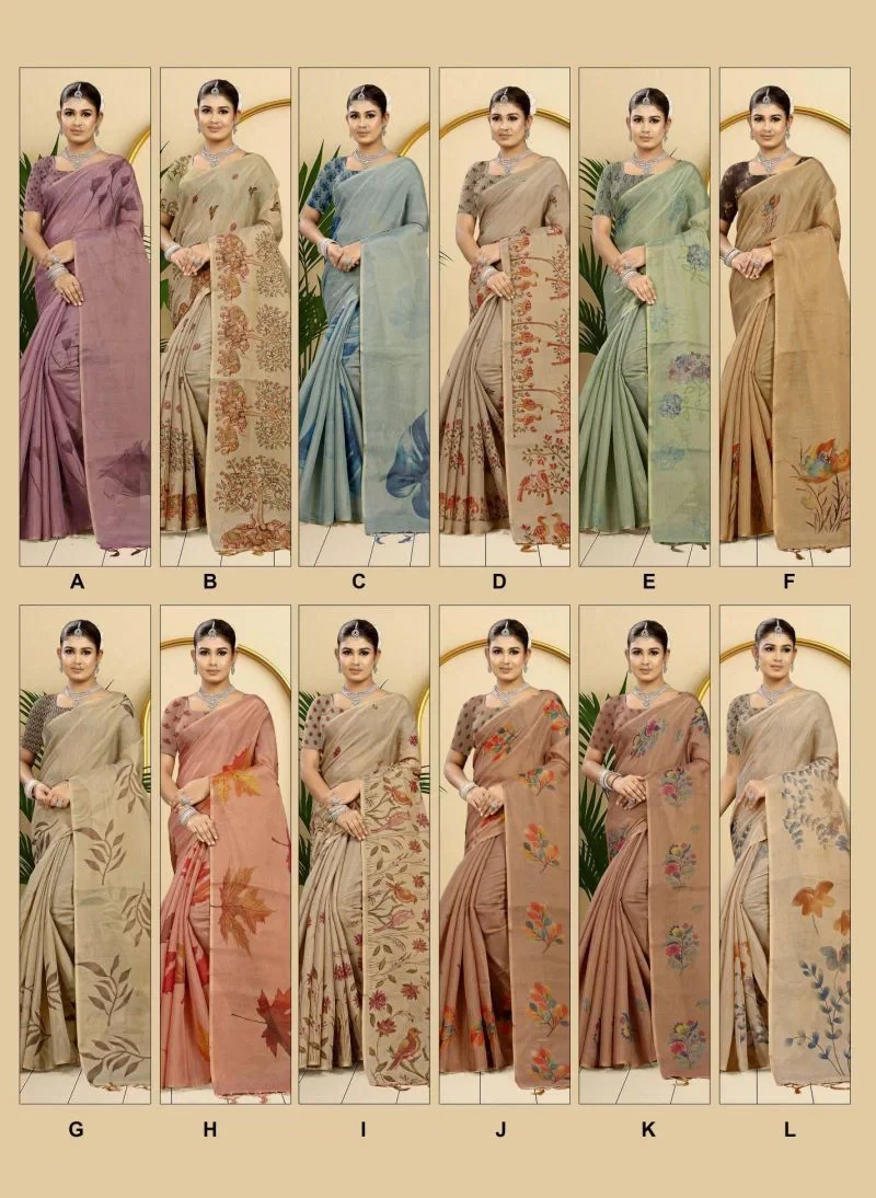Rajguru Gopi Tissue Digital Printed Saree Collection 6