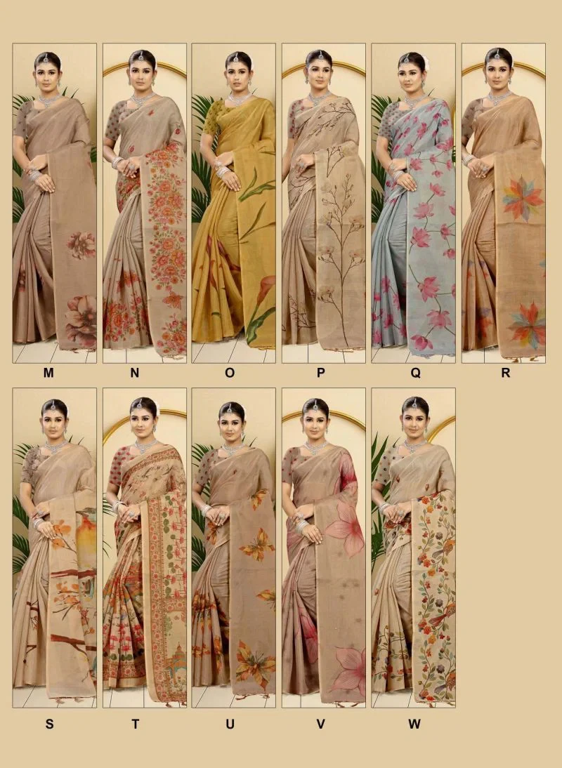 Rajguru Gopi Tissue Digital Printed Saree Collection 7