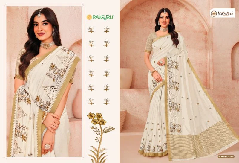 Rajguru Marry Vol 9 Tassar Silk Printed Traditional Saree Collection 10