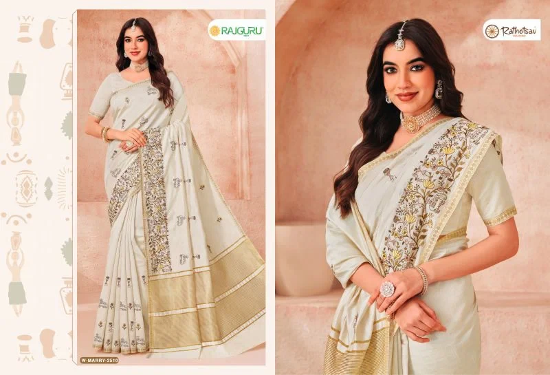 Rajguru Marry Vol 9 Tassar Silk Printed Traditional Saree Collection 12