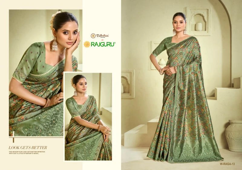 Rajguru Raga Tassar Digital Printed Saree Collection 2