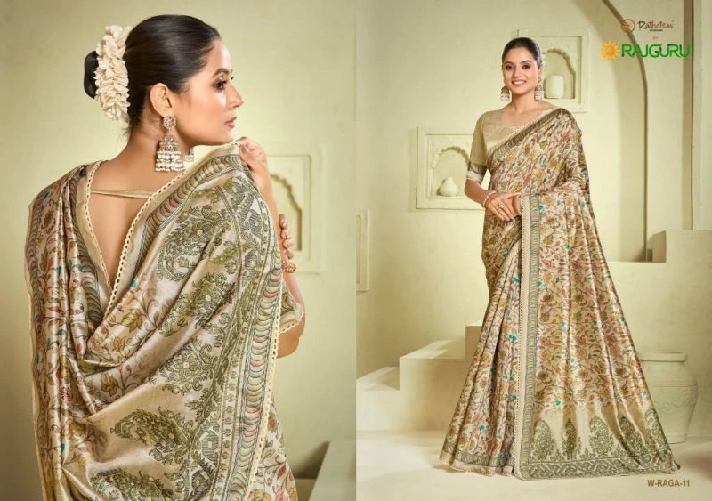Rajguru Raga Tassar Digital Printed Saree Collection 3