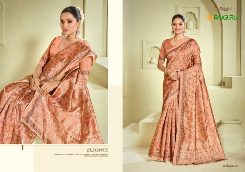 Rajguru Raga Tassar Digital Printed Saree Collection 4
