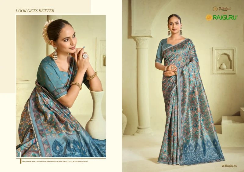 Rajguru Raga Tassar Digital Printed Saree Collection 8