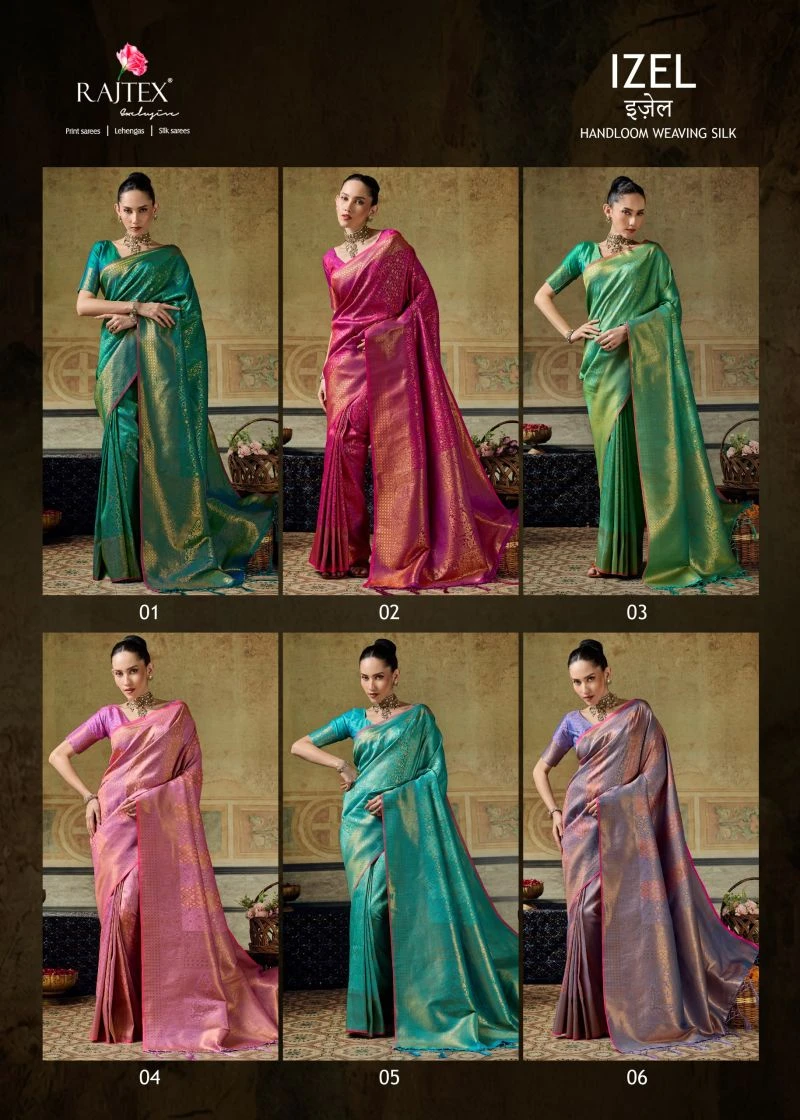 Rajtex Izel Handloom Weaving Silk Saree Collection 3