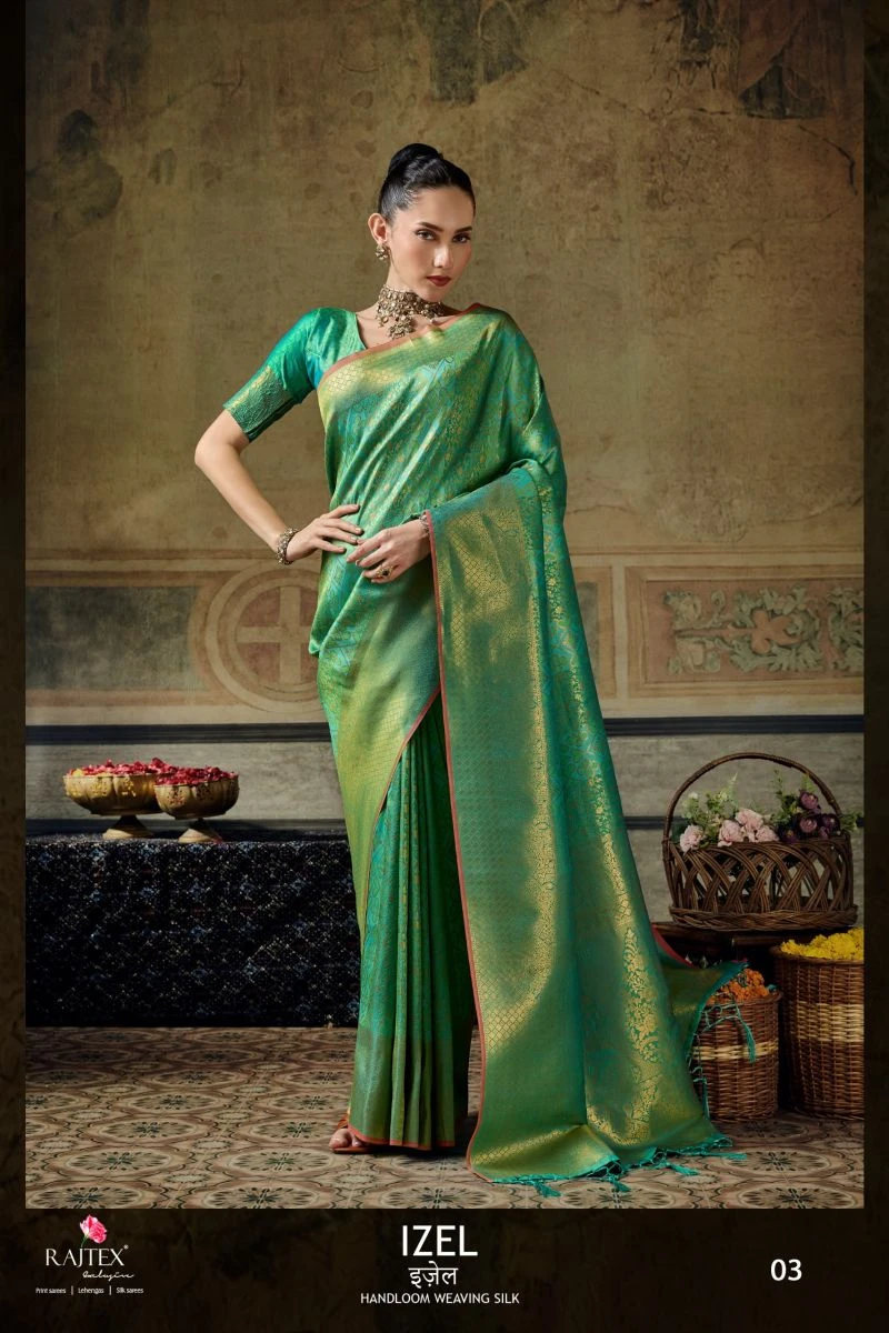 Rajtex Izel Handloom Weaving Silk Saree Collection 4