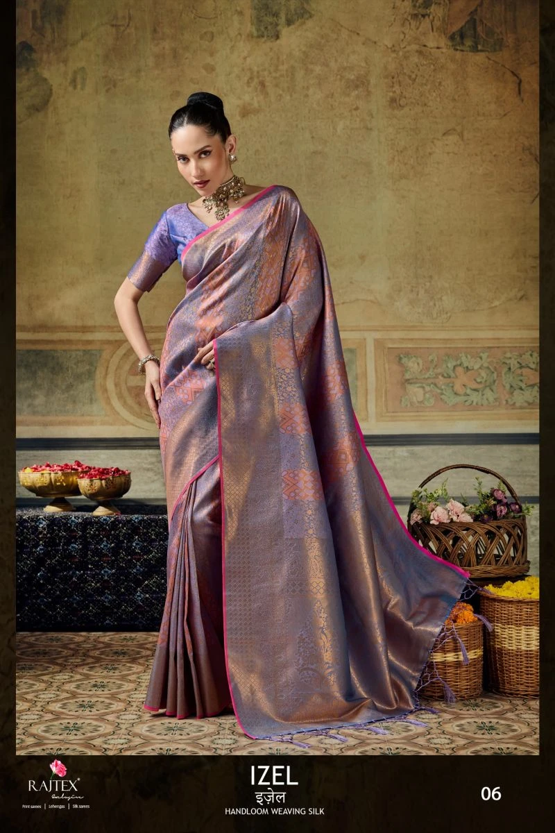 Rajtex Izel Handloom Weaving Silk Saree Collection 8