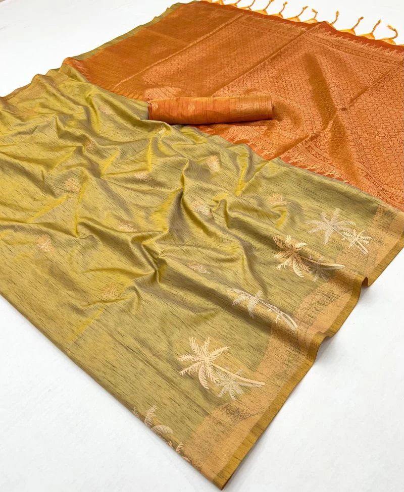 Rajtex Kontessa Tropical Tussar Silk Handloom Weaving Saree Collection 13