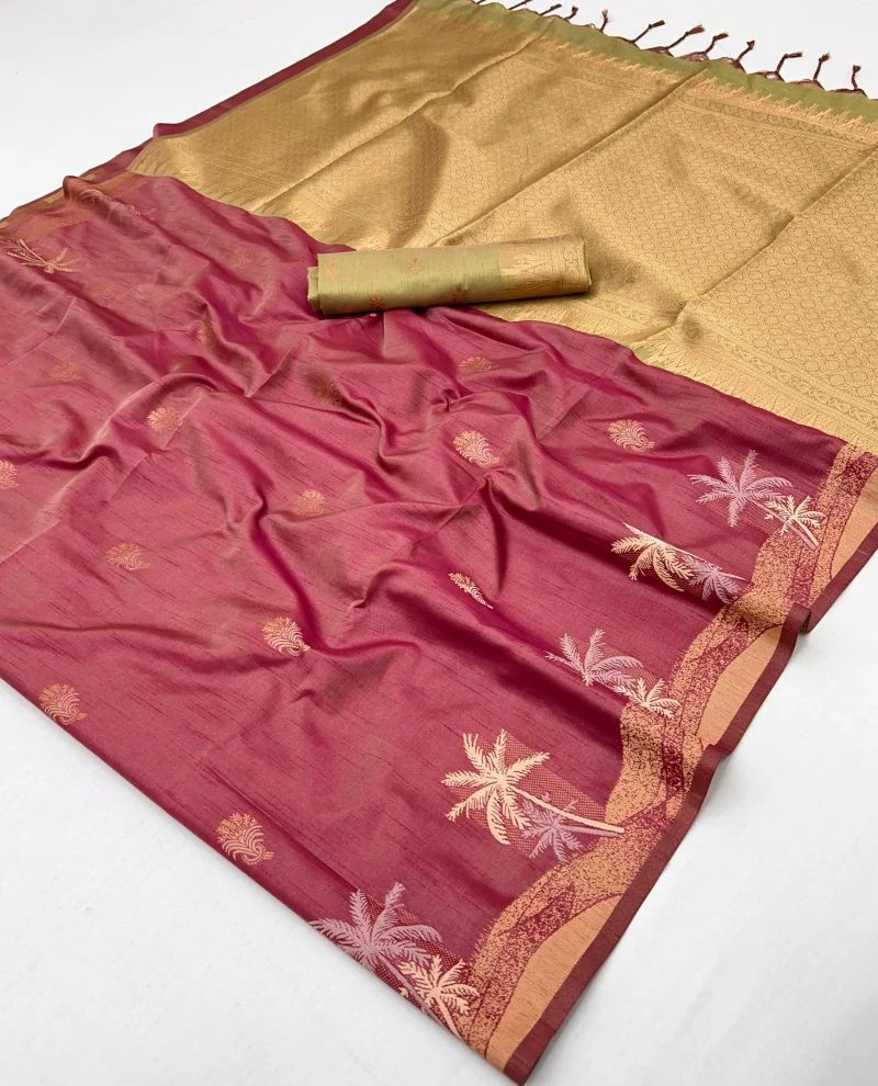 Rajtex Kontessa Tropical Tussar Silk Handloom Weaving Saree Collection 3