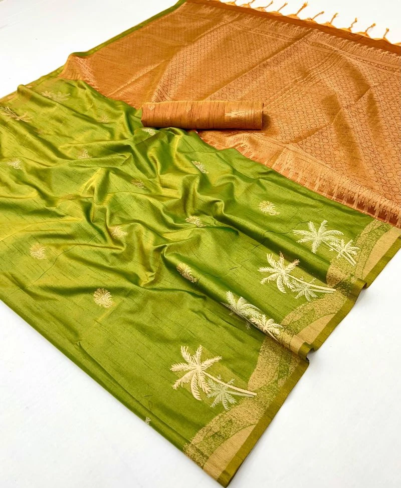 Rajtex Kontessa Tropical Tussar Silk Handloom Weaving Saree Collection 4