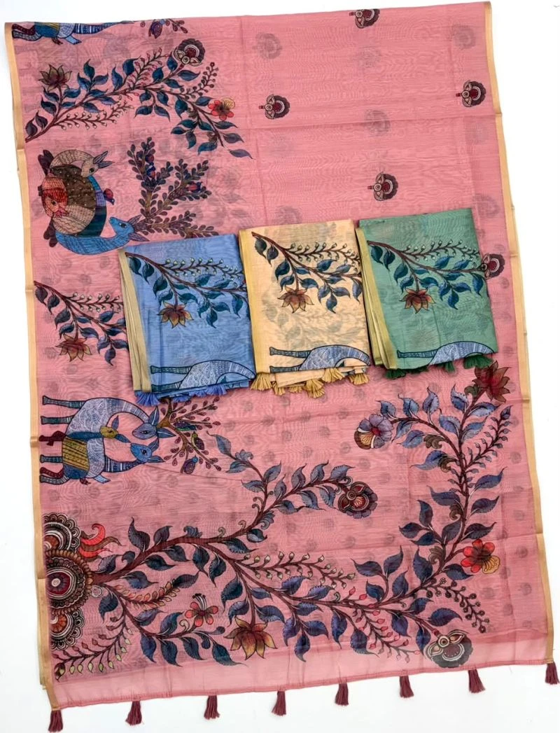 Rajyog Cd 176001 To 04 Chanderi Lining Digital Printed Saree 10