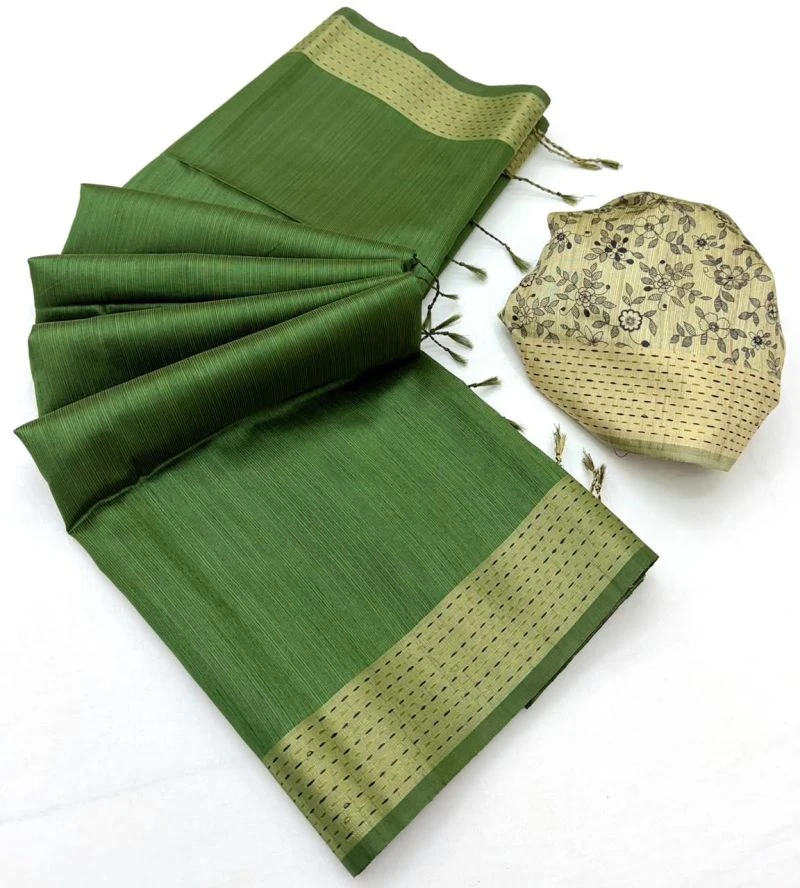 Rajyog Chaitra Tusser Silk Madhubani Printed Saree Collection 12
