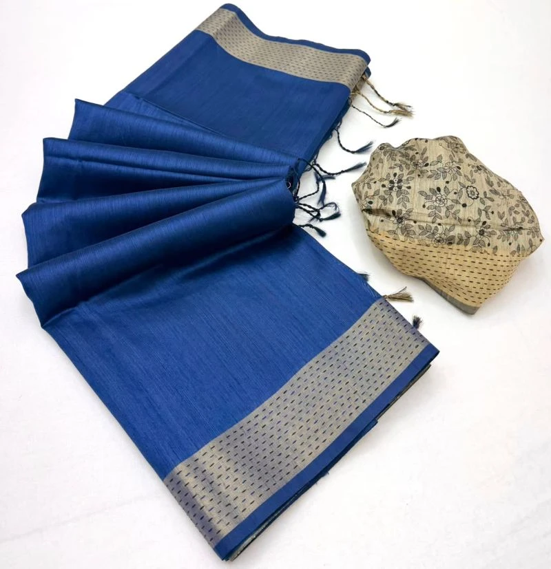 Rajyog Chaitra Tusser Silk Madhubani Printed Saree Collection 14