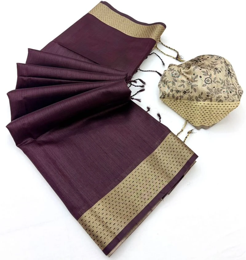 Rajyog Chaitra Tusser Silk Madhubani Printed Saree Collection 7