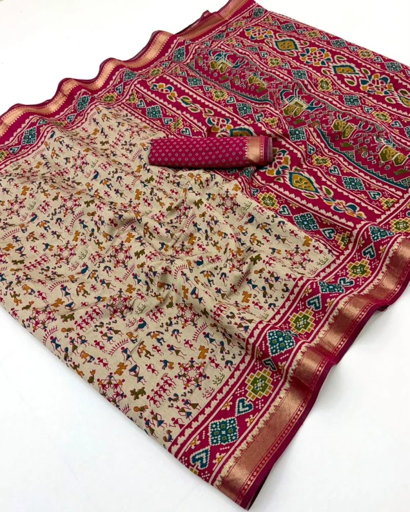 Rajyog D No 1091 To 96 Soft Mul Cotton Unique Printed Saree 4