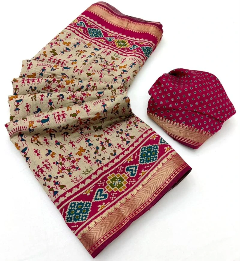 Rajyog D No 1091 To 96 Soft Mul Cotton Unique Printed Saree 7