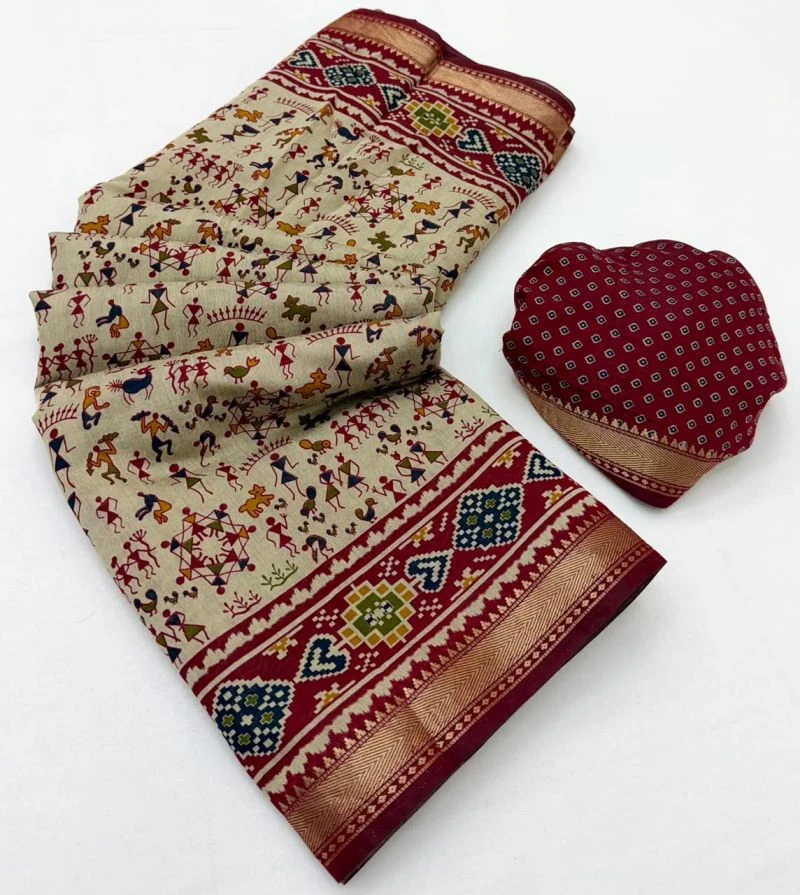 Rajyog D No 1091 To 96 Soft Mul Cotton Unique Printed Saree 9