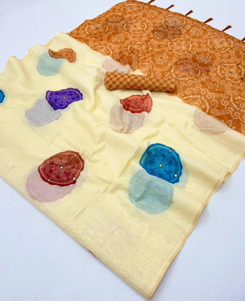 Rajyog D No 260001 To 04 Chanderi Linen Saree Collection 2