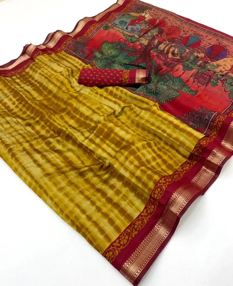 Rajyog D No 292001 To 06 Mul Cotton Zari Border Saree 1