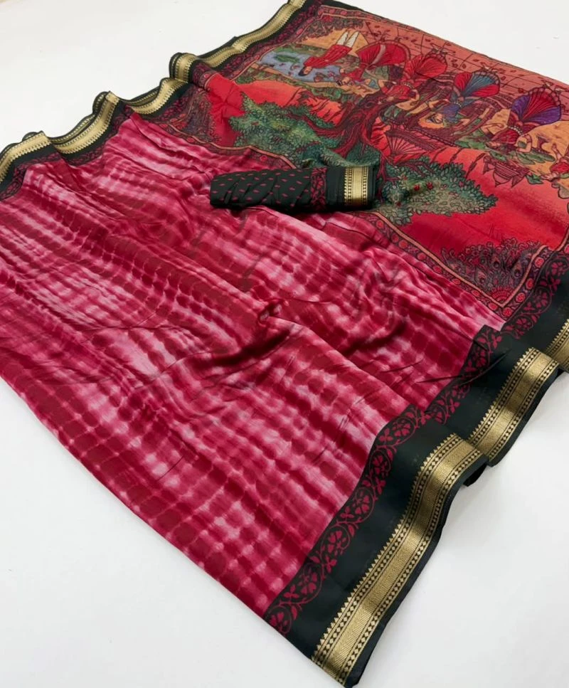 Rajyog D No 292001 To 06 Mul Cotton Zari Border Saree 11