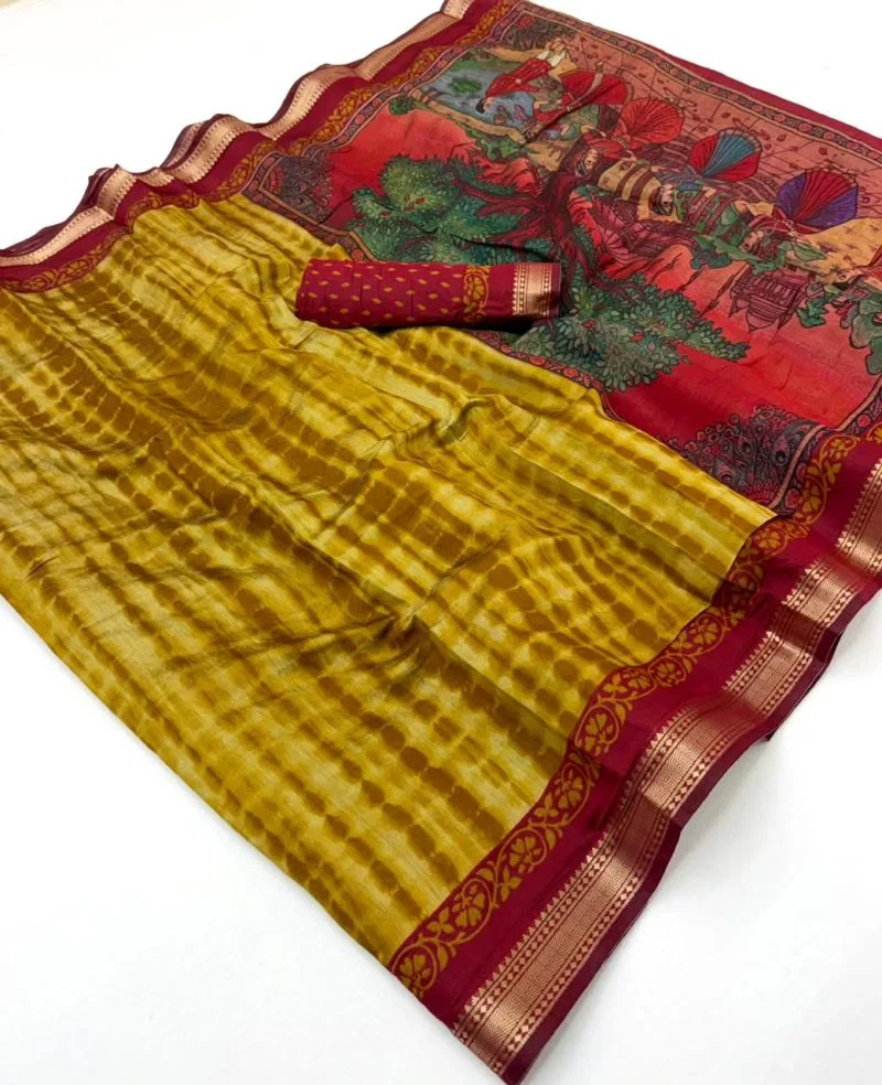 Rajyog D No 292001 To 06 Mul Cotton Zari Border Saree 14
