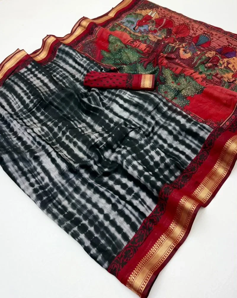 Rajyog D No 292001 To 06 Mul Cotton Zari Border Saree 8