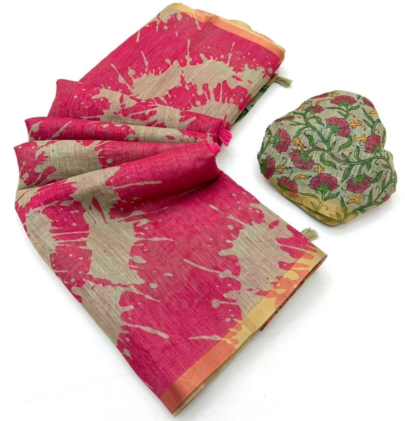 Rajyog Ls 383001 To 12 Soft Cotton Linen Zari Border Saree 12