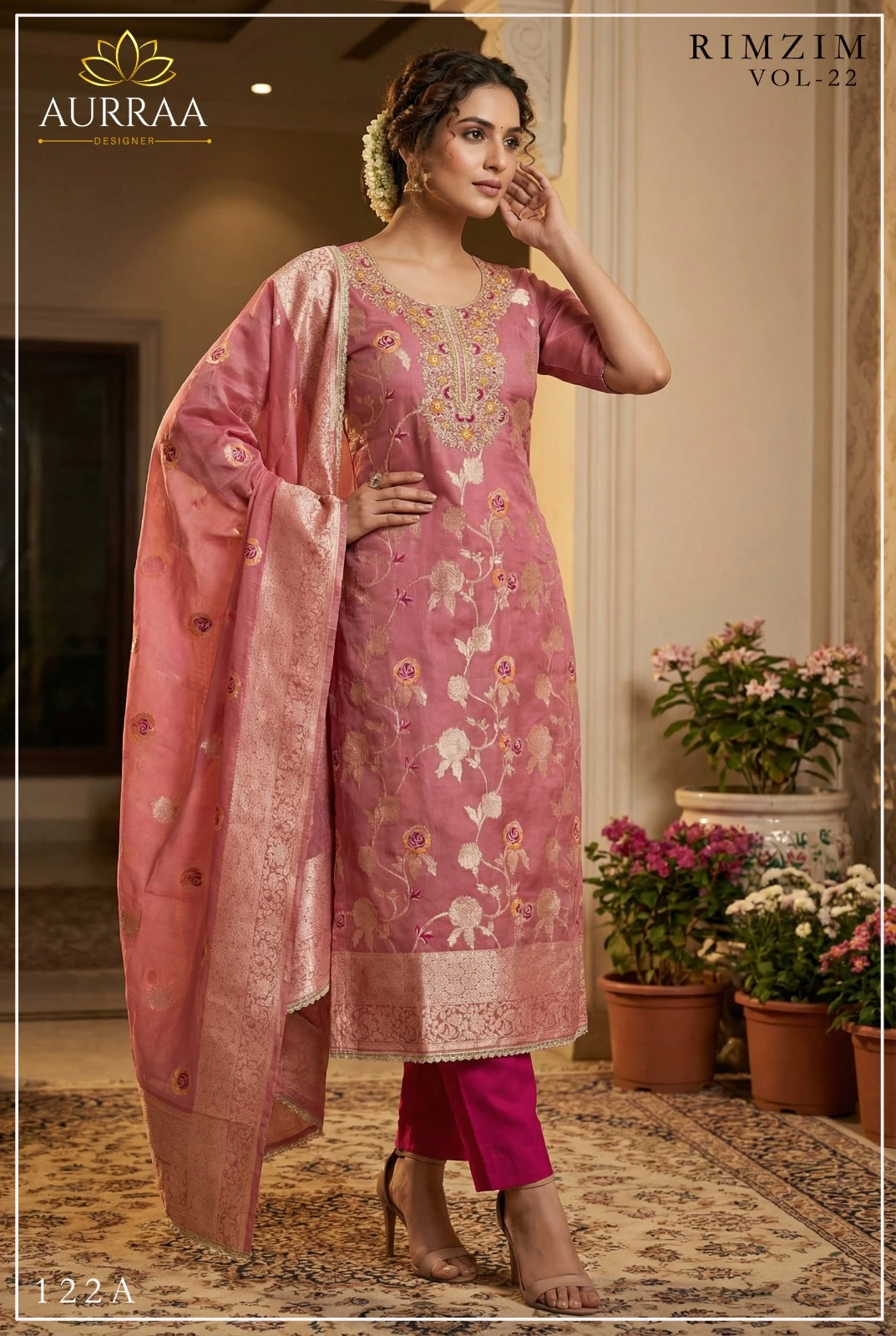 Rimzim Vol-22 Banarasi Cotton Silk Readymade Suit With Hand Work 4