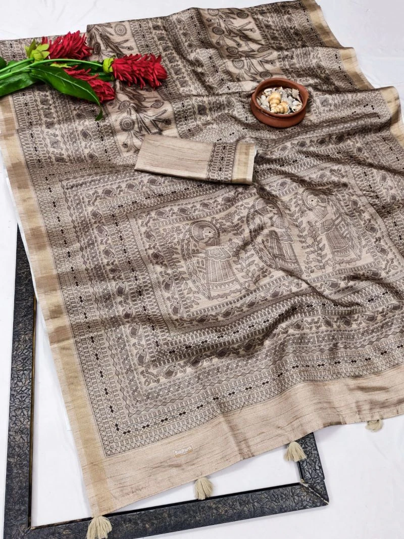 Robin Silk Part 1 Slubh Silk Digital Printed Saree Collection 4