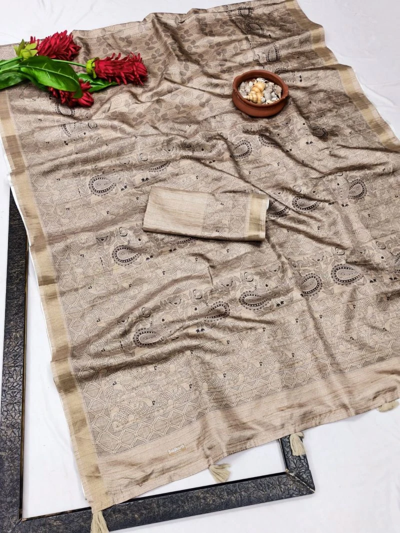 Robin Silk Part 1 Slubh Silk Digital Printed Saree Collection 7