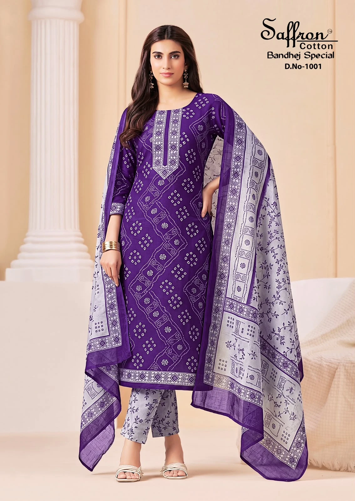 Saffron Bandhej Special 9
