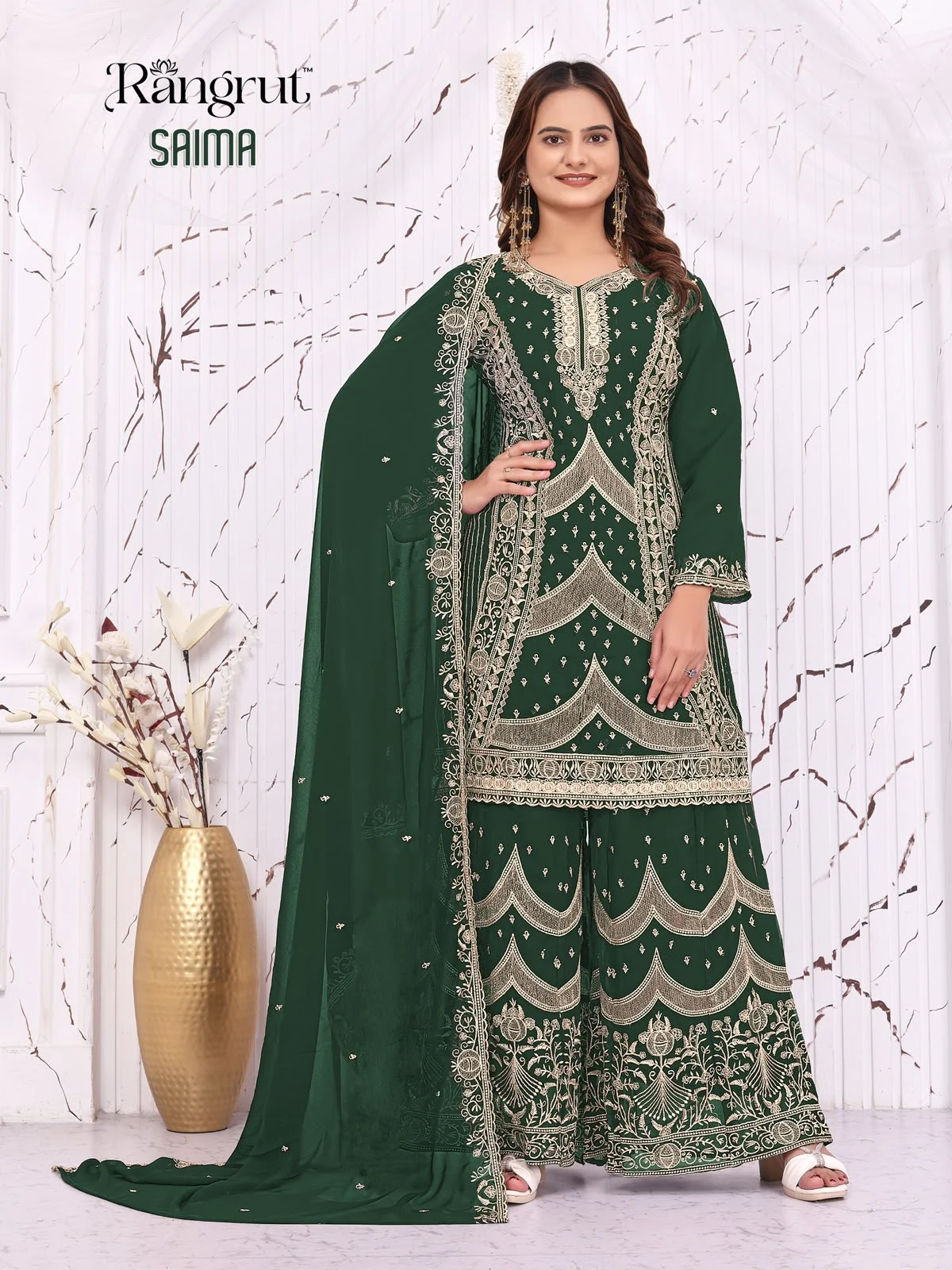 Saima Georgette Embroidery Suit Collection 4