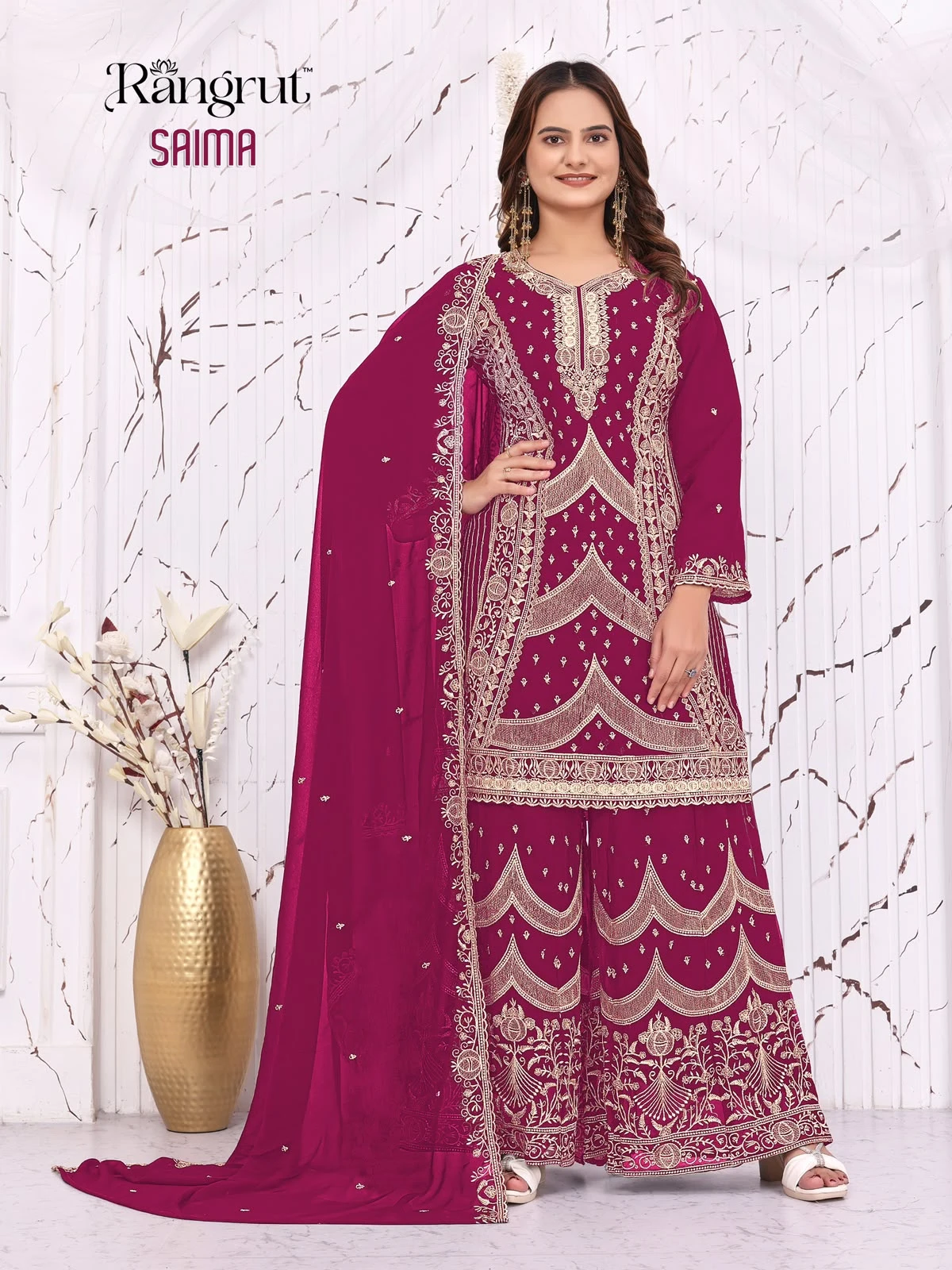 Saima Georgette Embroidery Suit Collection 5