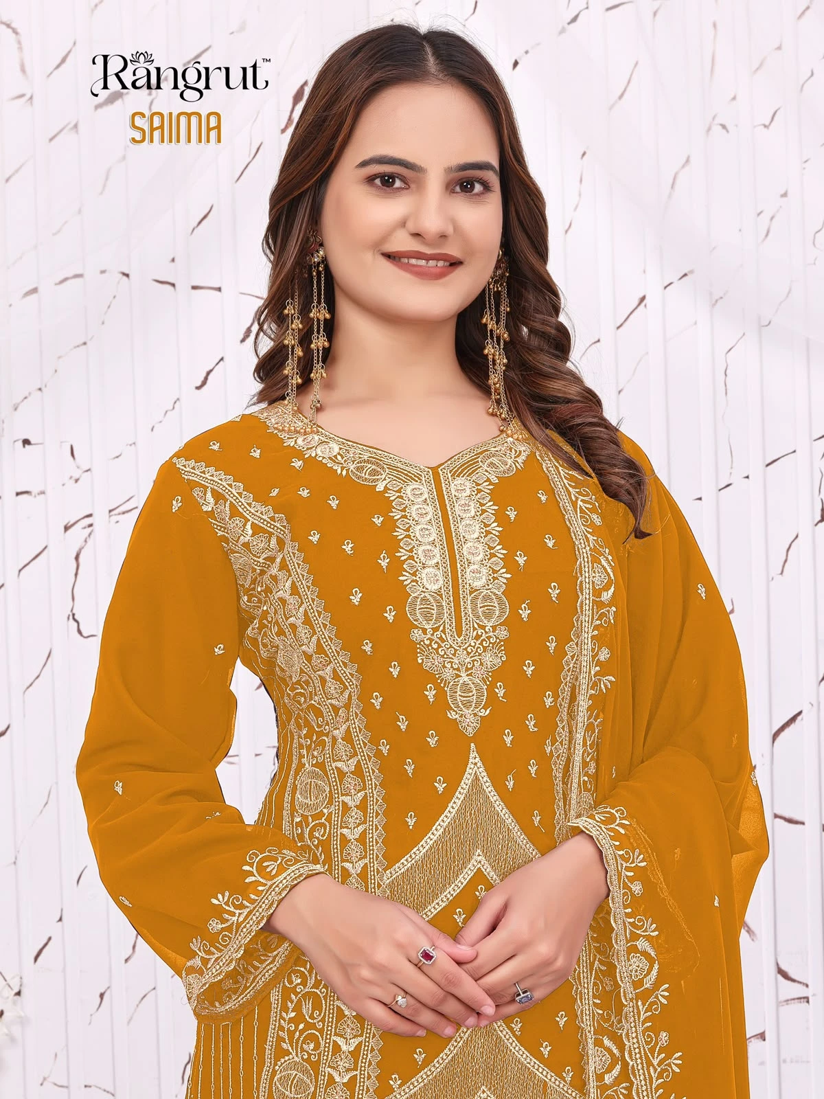 Saima Georgette Embroidery Suit Collection 8