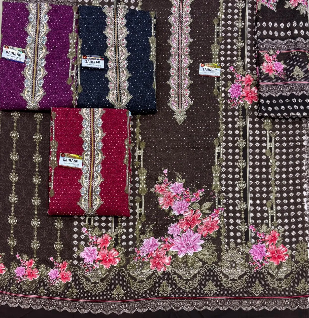 Sairaab Rayon Diamond Work 1