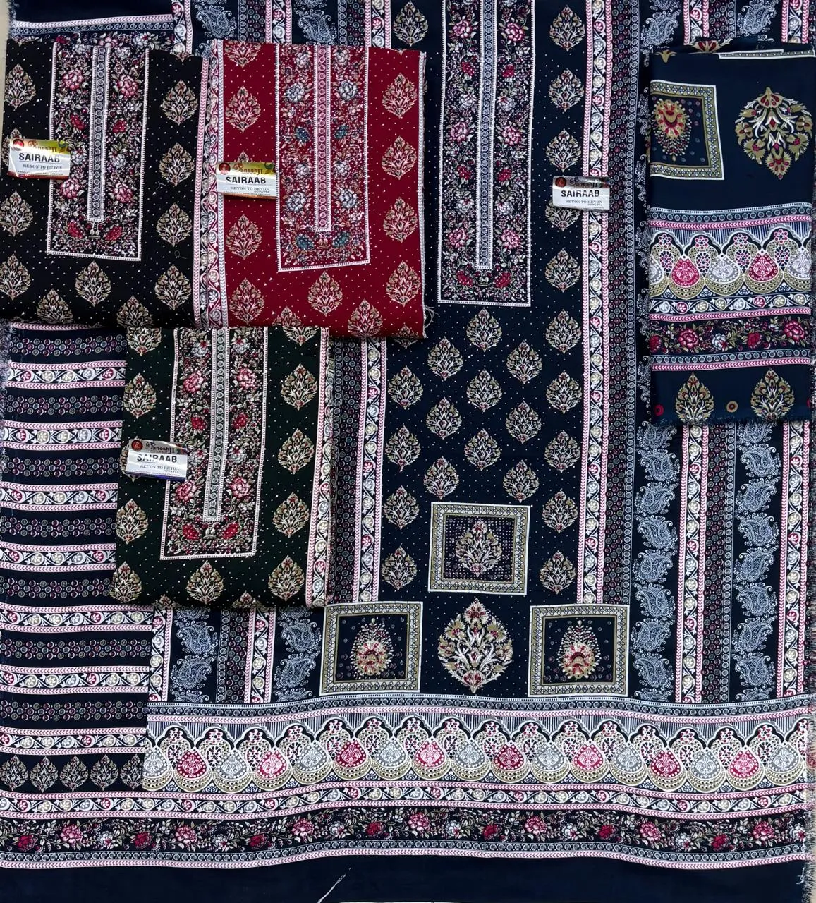 Sairaab Rayon Diamond Work 2