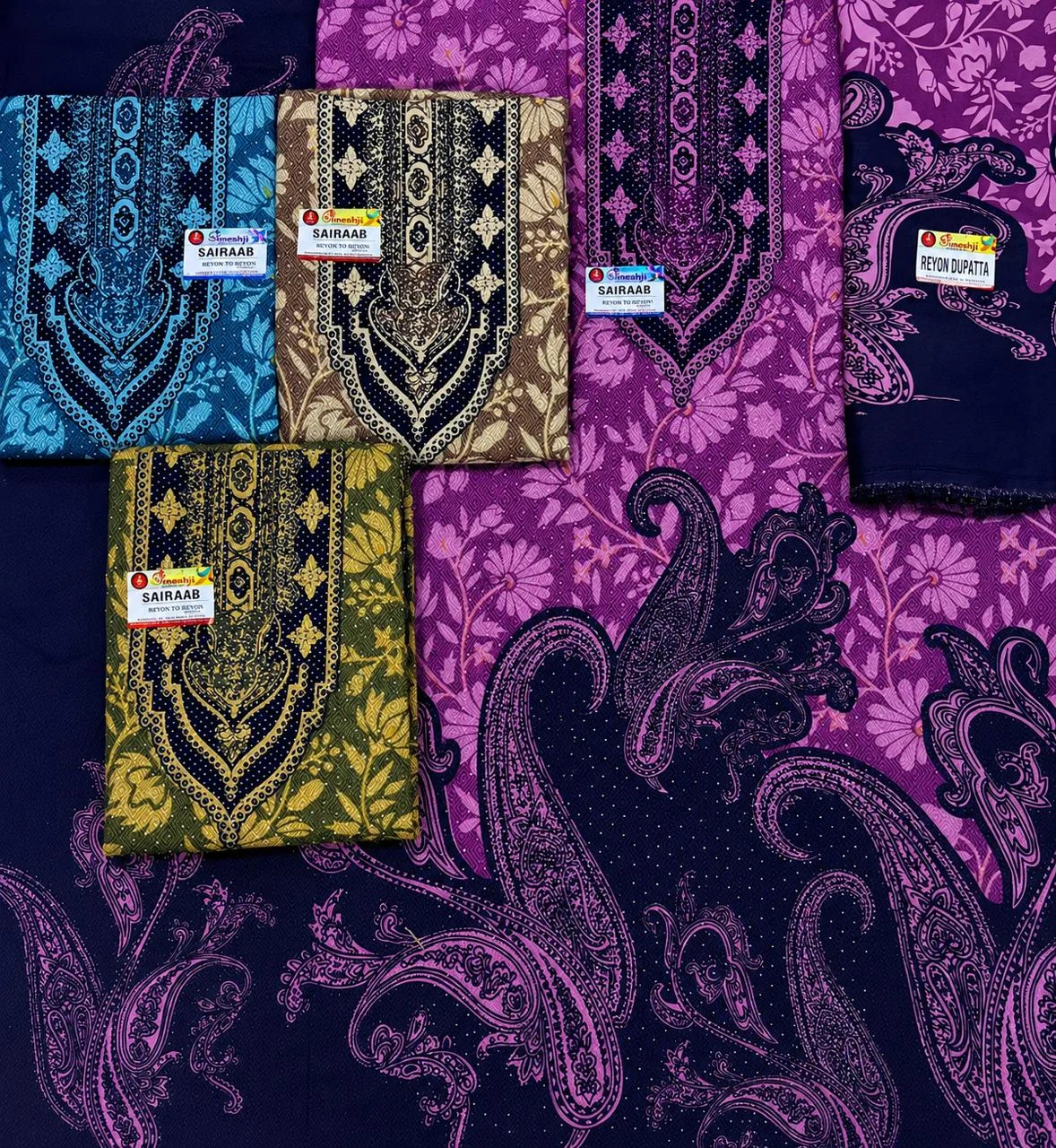 Sairaab Rayon Diamond Work 8