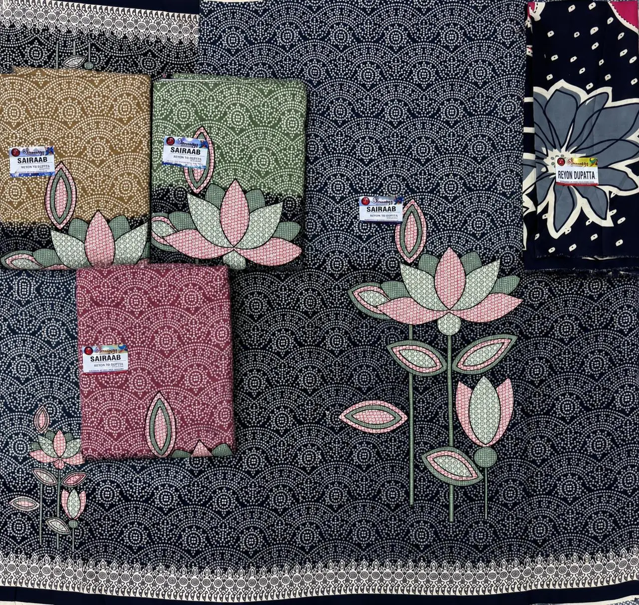 Sairaab Rayon Diamond Work 9