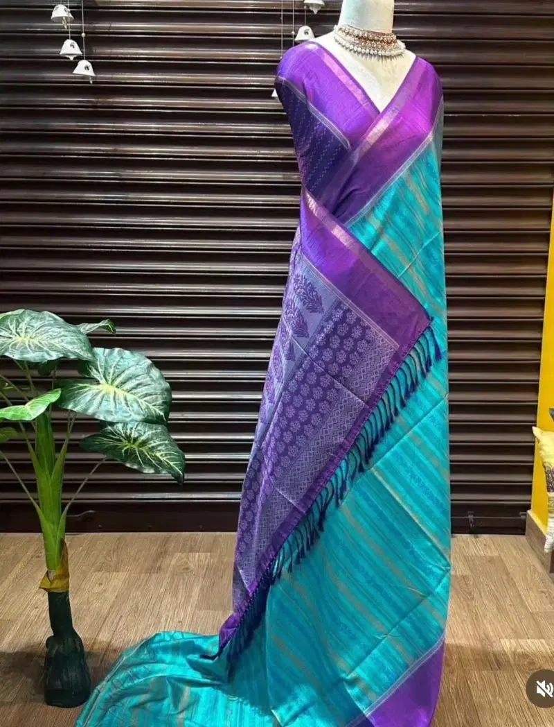Samkalin Print Soft Tusser Silk Digital Printed Saree Collection