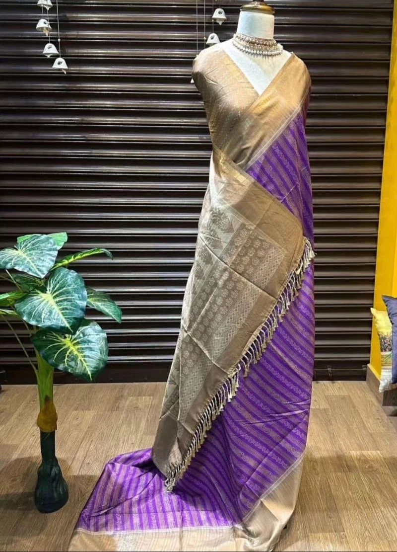 Samkalin Print Soft Tusser Silk Digital Printed Saree Collection 6
