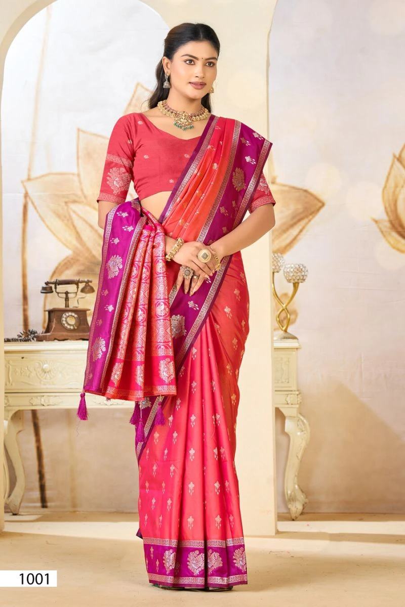 Saroj Anukaari Silk Vol 1 Pure Silk Two Tone Saree Collection 3