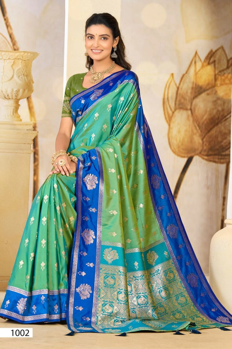 Saroj Anukaari Silk Vol 1 Pure Silk Two Tone Saree Collection 4