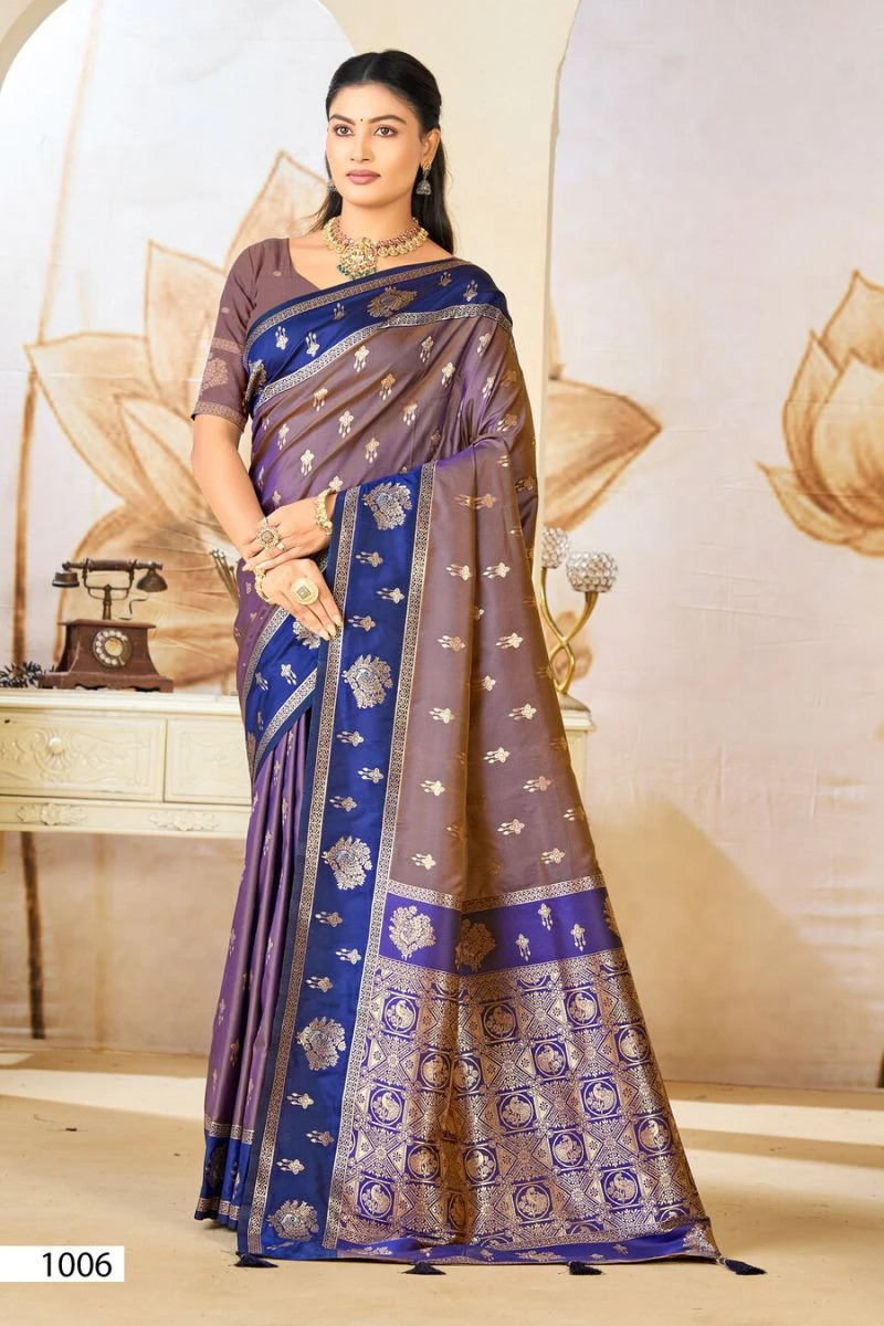 Saroj Anukaari Silk Vol 1 Pure Silk Two Tone Saree Collection 5