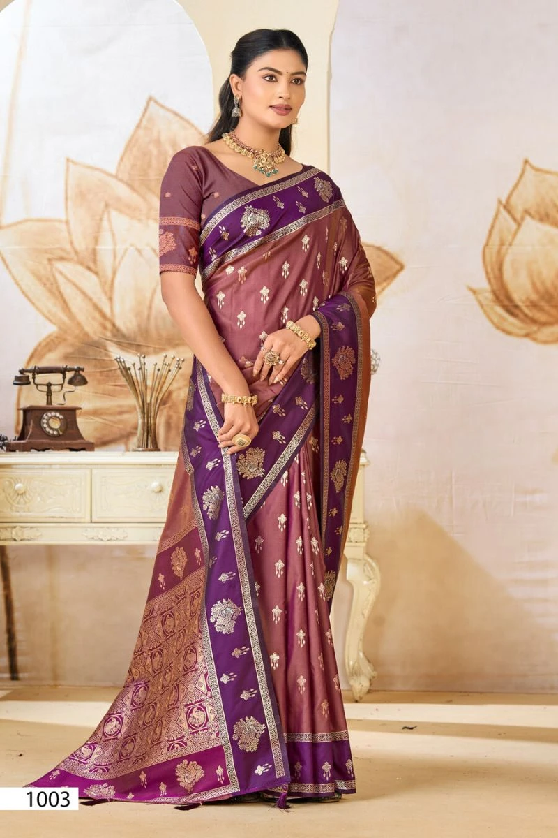 Saroj Anukaari Silk Vol 1 Pure Silk Two Tone Saree Collection 7