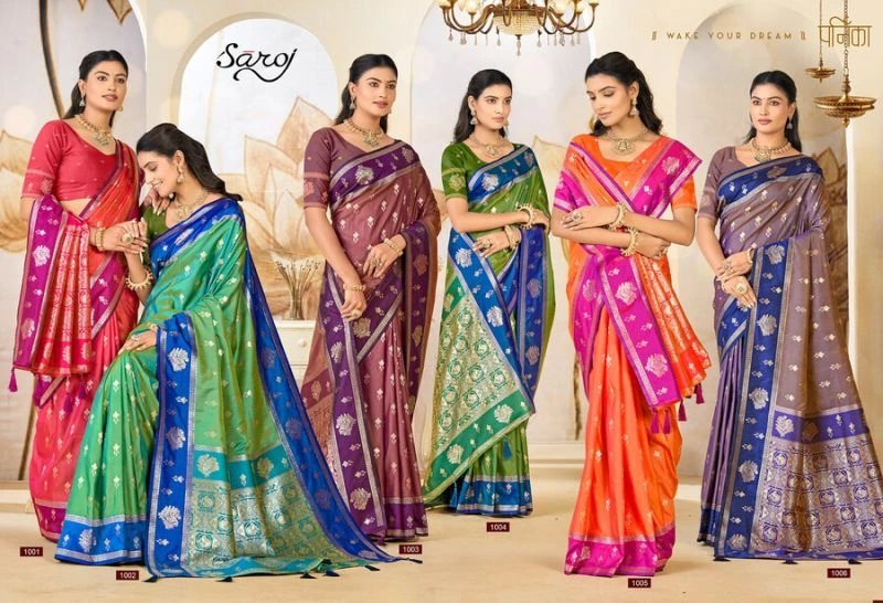 Saroj Anukaari Silk Vol 1 Pure Silk Two Tone Saree Collection 8