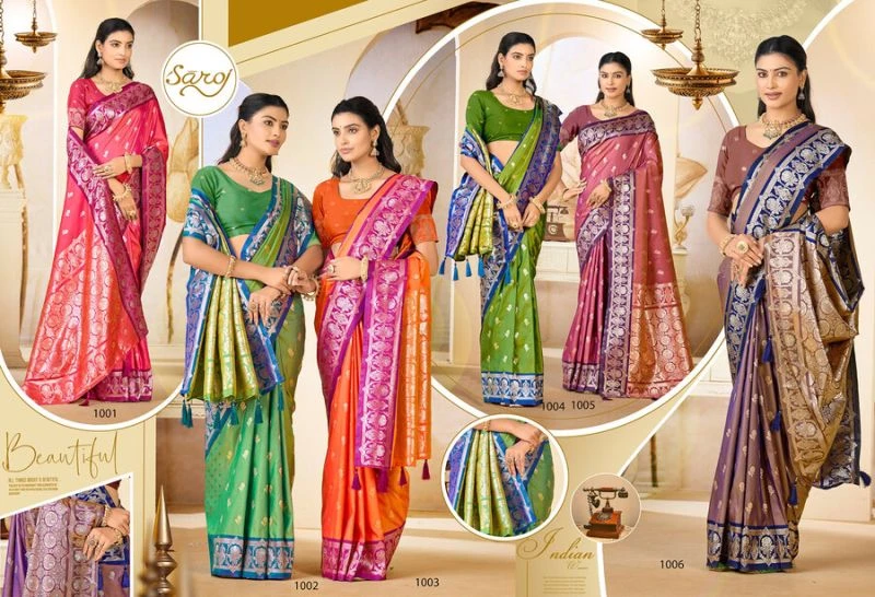 Saroj Anukaari Silk Vol 2 Pure Silk Two Tone Saree Collection 8