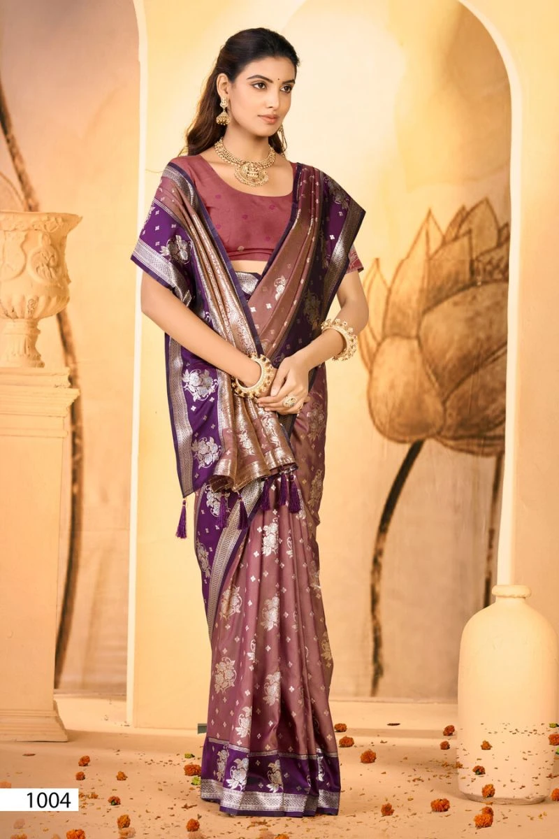 Saroj Anukaari Silk Vol 3 Silk Zari Weaving Saree Collection 2