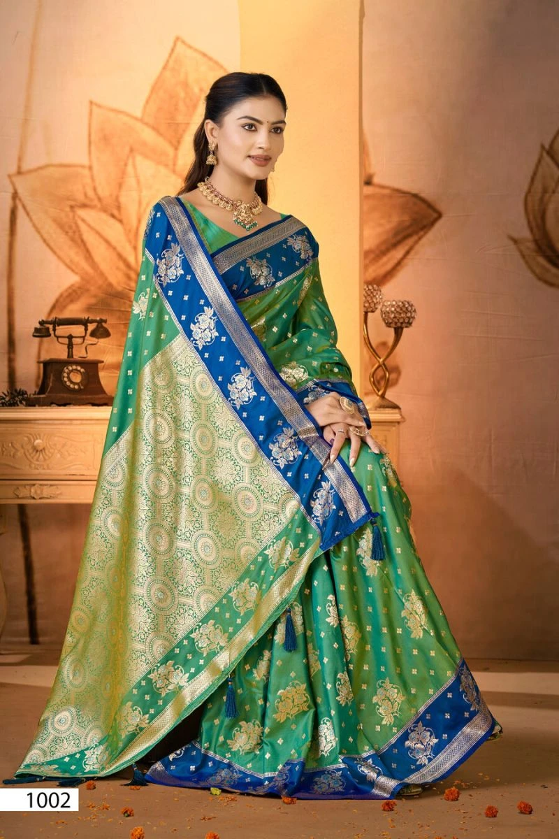Saroj Anukaari Silk Vol 3 Silk Zari Weaving Saree Collection 5